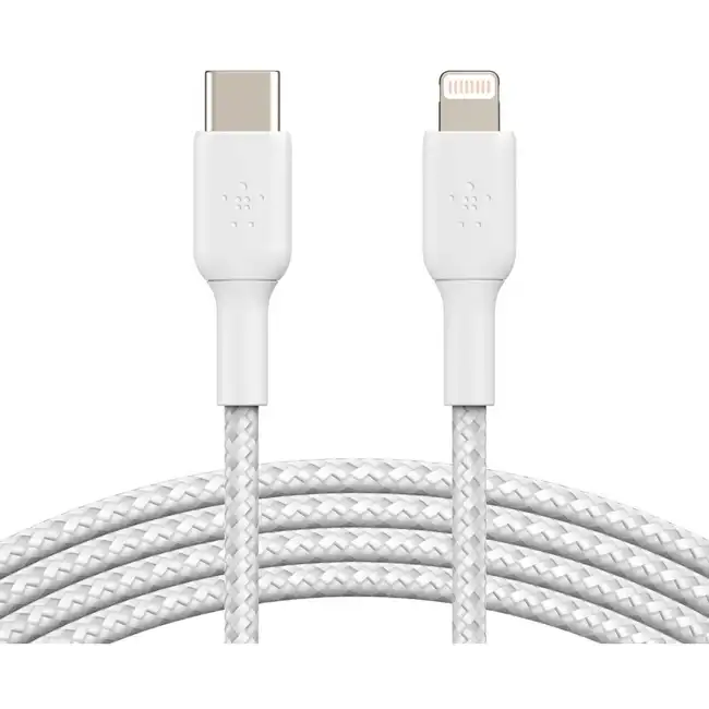 Кабель интерфейсный Belkin Lightning - USB-С white (1m) CAA004BT1MWH (USB Type C - Lightning (8pin))