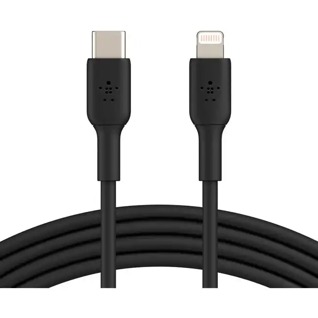 Кабель интерфейсный Belkin PVC black (1m) CAA003BT1MBK (USB Type C - Lightning (8pin))