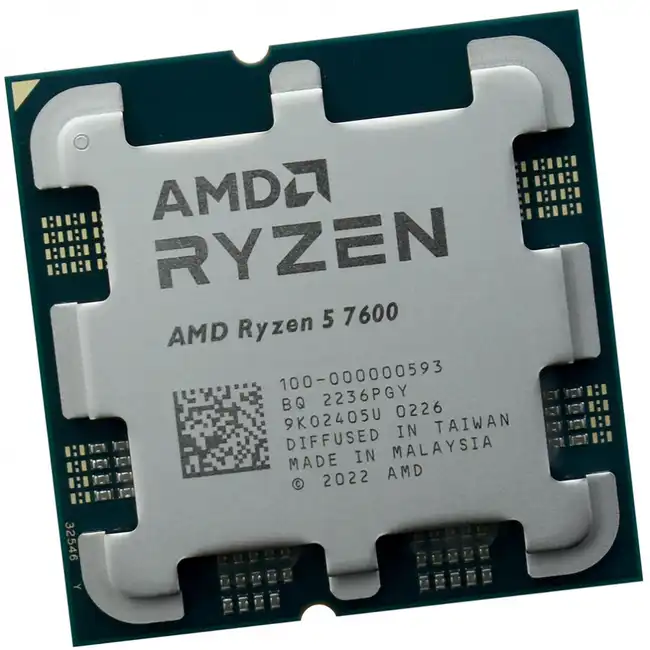 Процессор AMD Ryzen 5 7600 100-100001015 (6, 3.8 ГГц, 32 МБ, OEM)