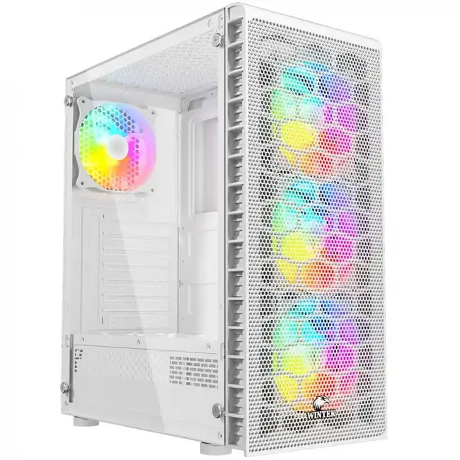 Корпус Wintek Energy White JX188-11-M-W TG (Игровые, Midi-Tower)