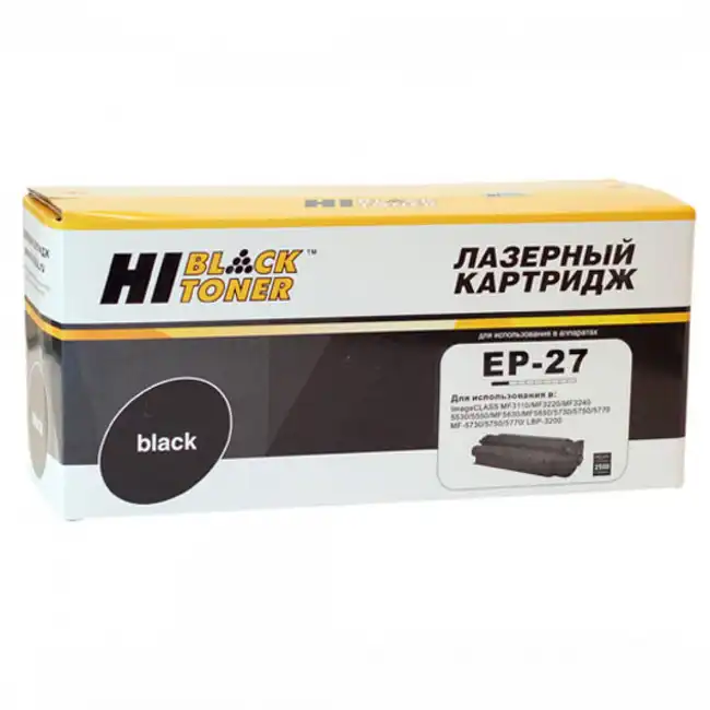 Лазерный картридж Hi-Black HB-EP-27 для MF-3110/3228/3240/LBP-3200 Bk 2,5K 120081
