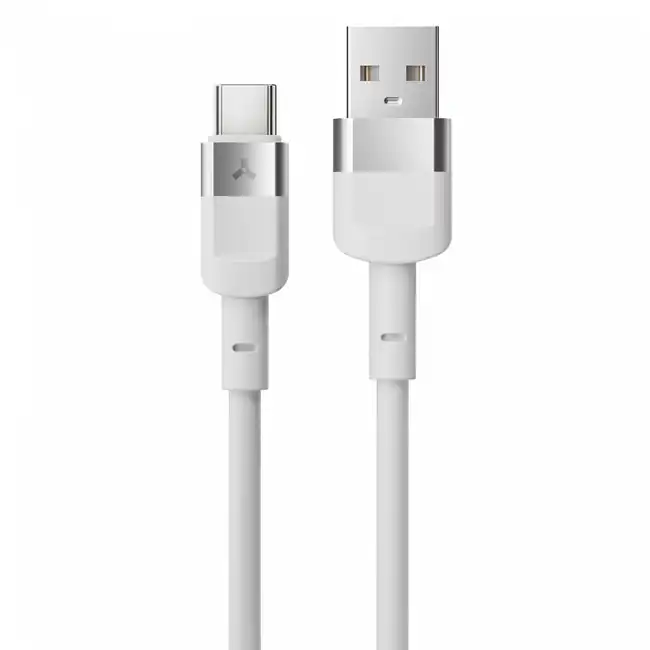 Кабель интерфейсный Accesstyle AC50-T100 White (USB Type A - USB Type C)