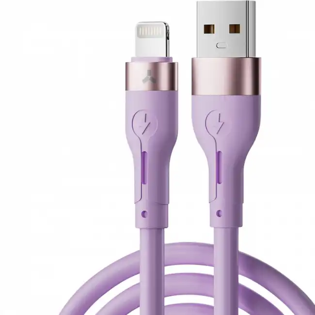 Кабель интерфейсный Accesstyle AL24-S100 Violet (USB Type A - Lightning (8pin))