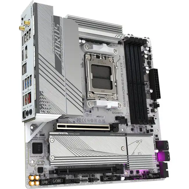 Материнская плата Gigabyte B650M Aorus Elite AX ICE B650M AORUS ELITE AX ICE R1.0 (micro-ATX, AMD AM5)