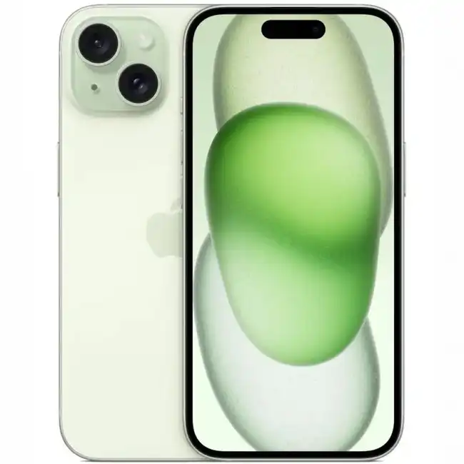 Смартфон Apple iPhone 15 зеленый MTPA3HX/A (256 Гб, 6 Гб)