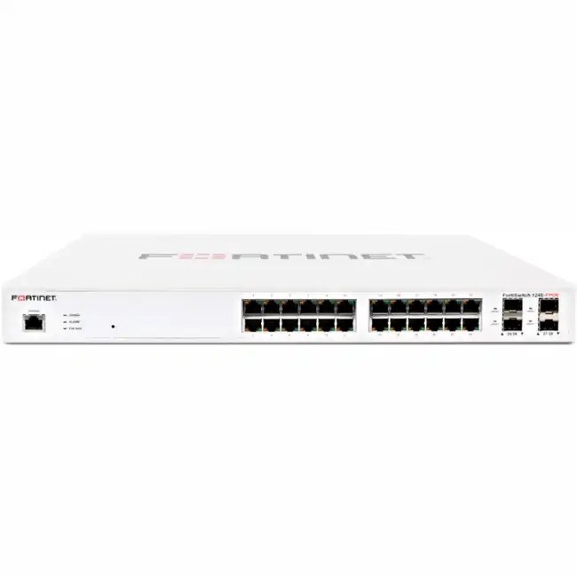 Коммутатор Fortinet FortiSwitch-124F-FPOE FS-124F-FPOE (1000 Base-T (1000 мбит/с), 4 SFP порта)
