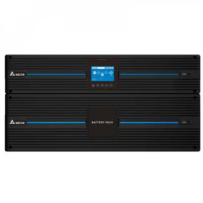 Источник бесперебойного питания Delta Battery New RT 8kVA S w/ 20x9Ah batt. & PDB UPS802R2RT0B035 (Двойное преобразование (On-Line), C возможностью установки в стойку, 8000 ВА, 8000)
