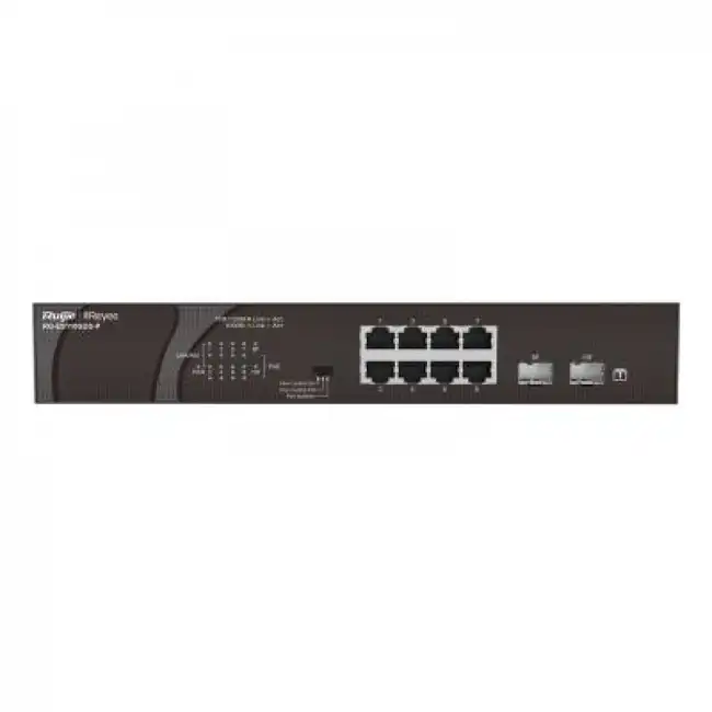 Коммутатор Ruijie RG-ES110GDS-P (1000 Base-T (1000 мбит/с), 2 SFP порта)