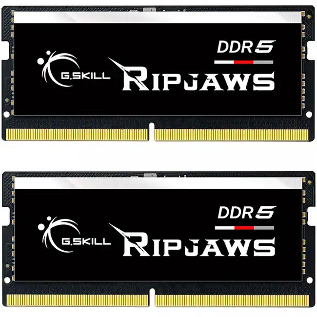 ОЗУ G.Skill RipJaws F5-5600S4645A32GX2-RS (SO-DIMM, DDR5, 64 Гб (2 х 32 Гб), 5600 МГц)