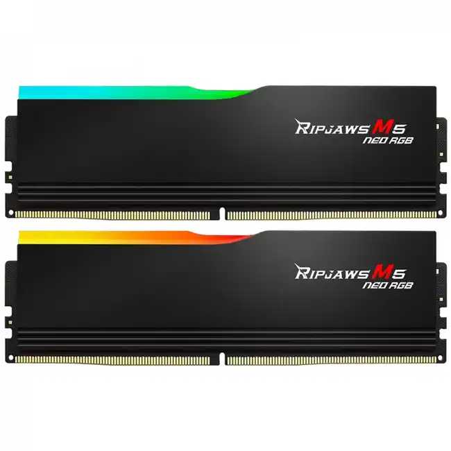 ОЗУ G.Skill Ripjaws M5 Neo RGB F5-6400J3240G16GX2-RM5NRK (DIMM, DDR5, 32 Гб (2 х 16 Гб), 6400 МГц)