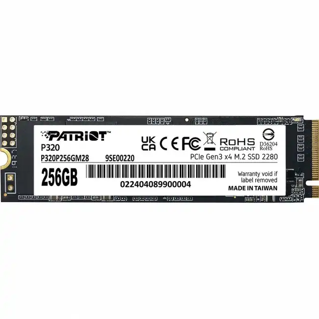 Внутренний жесткий диск Patriot P320P256GM28 (SSD (твердотельные), 256 ГБ, M.2, PCIe)