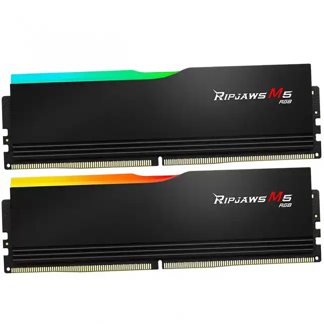 ОЗУ G.Skill RipJaws M5 RGB F5-5200J4040A16GX2-RM5RK (DIMM, DDR5, 32 Гб (2 х 16 Гб), 5200 МГц)