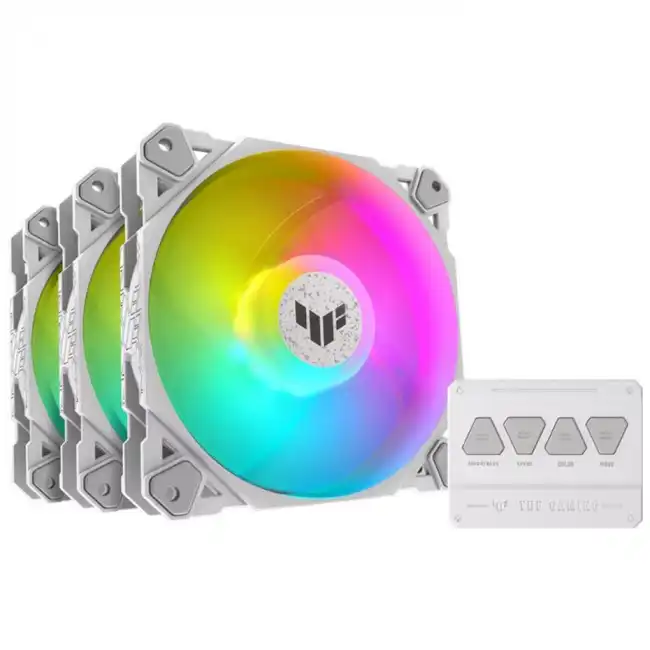 Охлаждение Asus TUF GAMING TF120 ARGB WHITE 3IN1 (Для системного блока)