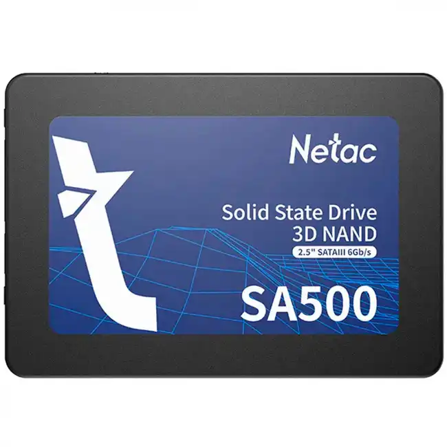 Внутренний жесткий диск Netac SA500 NT01SA500-512G-S3X (SSD (твердотельные), 512 ГБ, 2.5 дюйма, SATA)