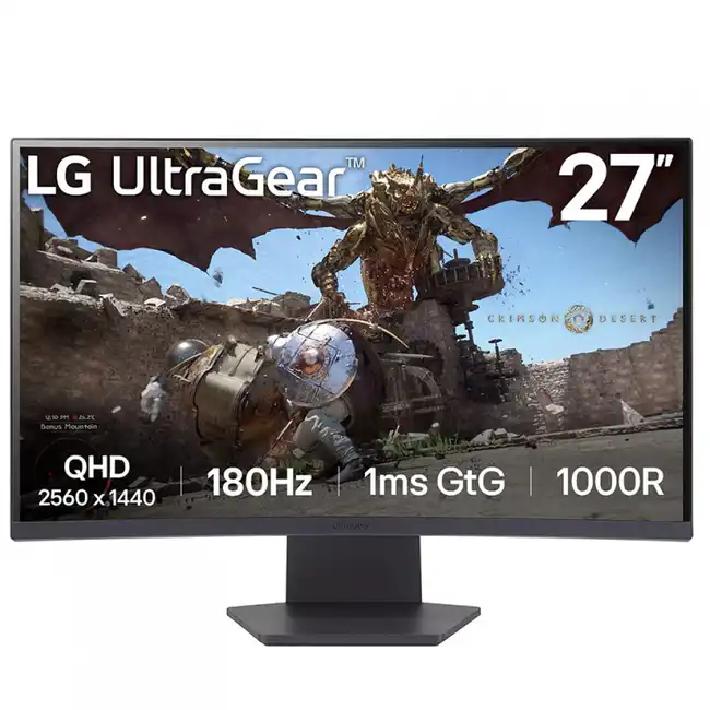 Монитор LG 27GS60QC-B (27 ", VA, Quad HD 2560x1440 (16:9), 180 Гц)