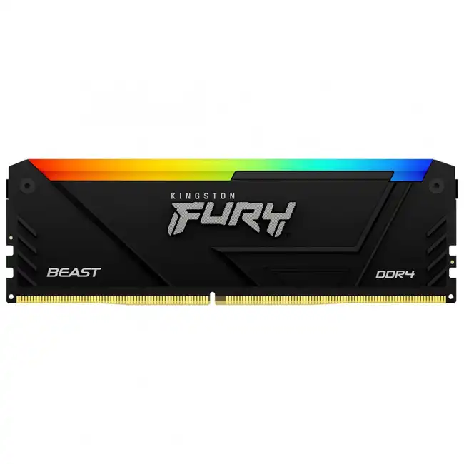ОЗУ Kingston Fury Beast RGB KF432C16BB2A/8WP (DIMM, DDR4, 8 Гб, 3200 МГц)