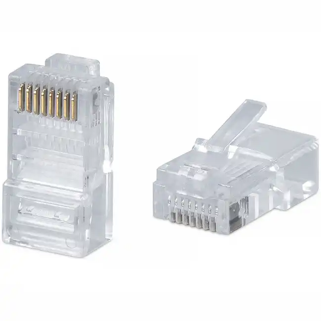 Коннектор WRline Коннектор RJ-45 под витую пару категория 5e неэкранированный универсальный (100 шт в упак.) WR-8P8C-C5E
