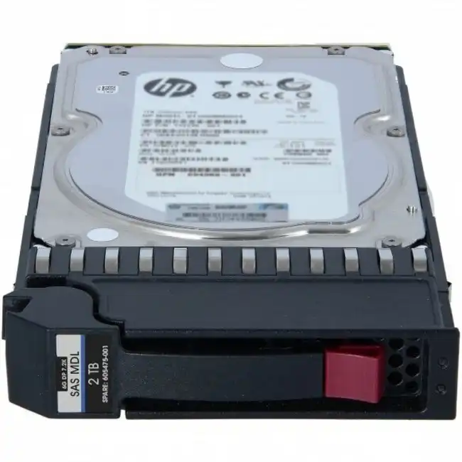 Опция для системы хранения данных СХД HPE P2000 2TB 6G SAS 7.2K LFF AW555A (Диск для СХД)