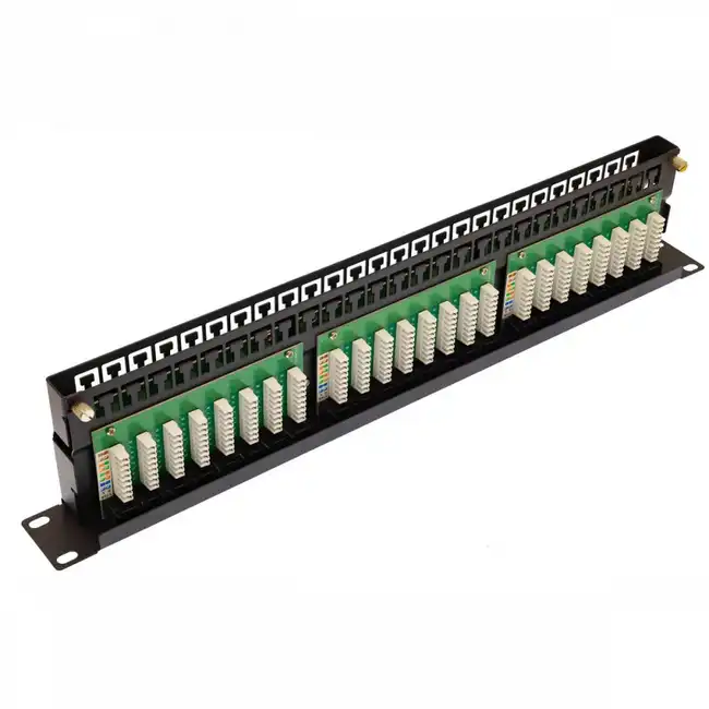 Патч-панель Suprlan Патч-панель Suprlan 10-0406 19" 1U 48xRJ45 кат.5E UTP (48 портов, UTP, Cat. 5e)