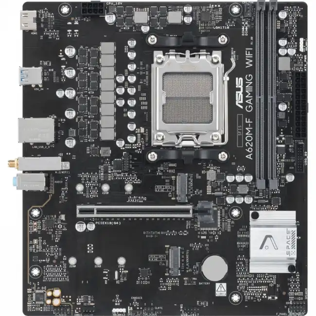 Материнская плата Asus A620M-F GAMING WIFI (Micro-ATX, AMD AM5)