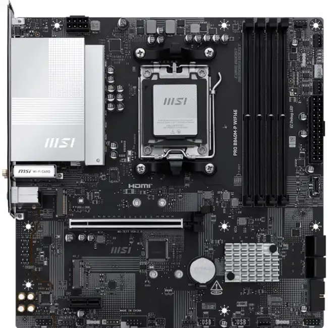 Материнская плата MSI PRO B840M-P WIFI6E (Micro-ATX, AMD AM5)