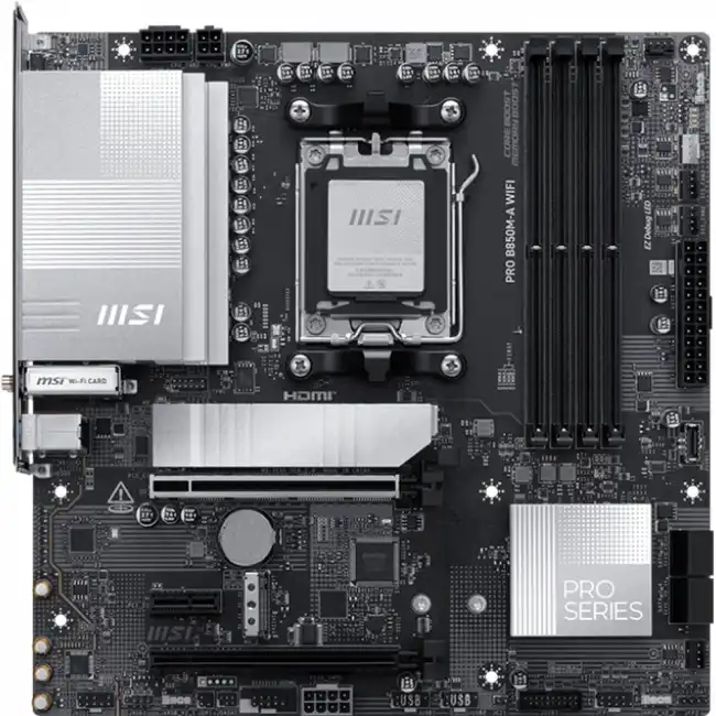Материнская плата MSI PRO B850M-A WIFI (Micro-ATX, AMD AM5)