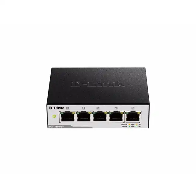 Коммутатор D-link DGS-1100-05/B1A (1000 Base-TX (1000 мбит/с))