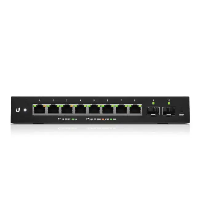 Коммутатор Ubiquiti EdgeSwitch 10XP ES-10XP-EU (1000 Base-TX (1000 мбит/с), 2 SFP порта)