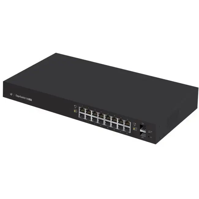 Коммутатор Ubiquiti EdgeSwitch 16-150W ES-16-150W-EU (1000 Base-TX (1000 мбит/с), 2 SFP порта)