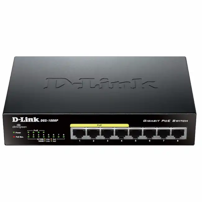 Коммутатор D-link DES-1008P DES-1008P/C1A (100 Base-TX (100 мбит/с))