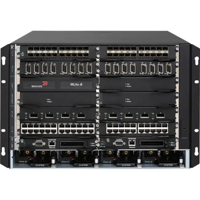 Коммутатор Brocade BR-MLXE-8-MR2-M-AC (1000 Base-TX (1000 мбит/с), 16 SFP портов)