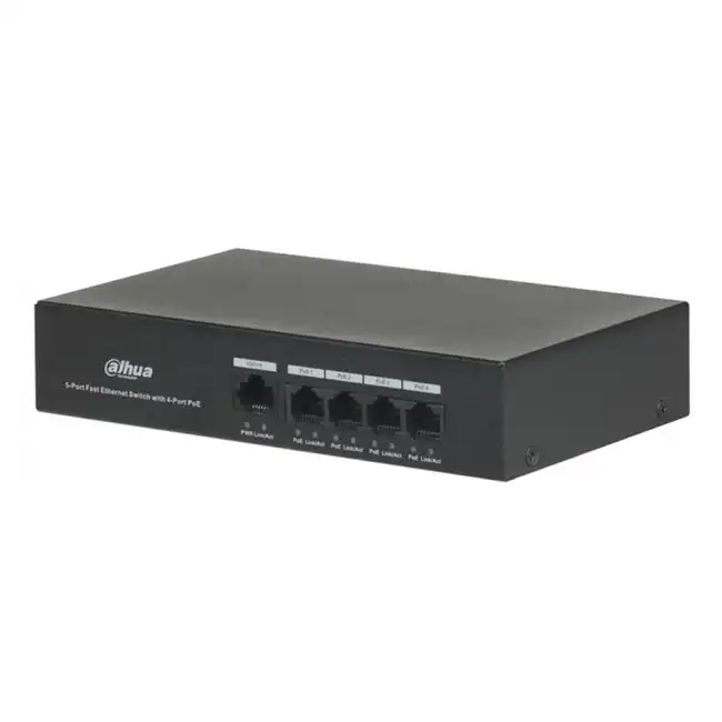Коммутатор Dahua DH-PFS3005-4ET-36 (100 Base-TX (100 мбит/с))
