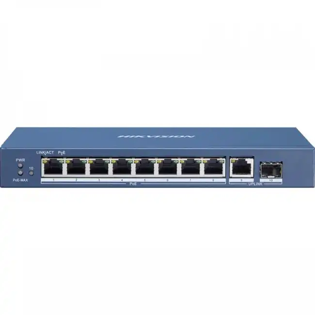 Коммутатор Hikvision DS-3E0510P-E/M (1000 Base-TX (1000 мбит/с), 1 SFP порт)