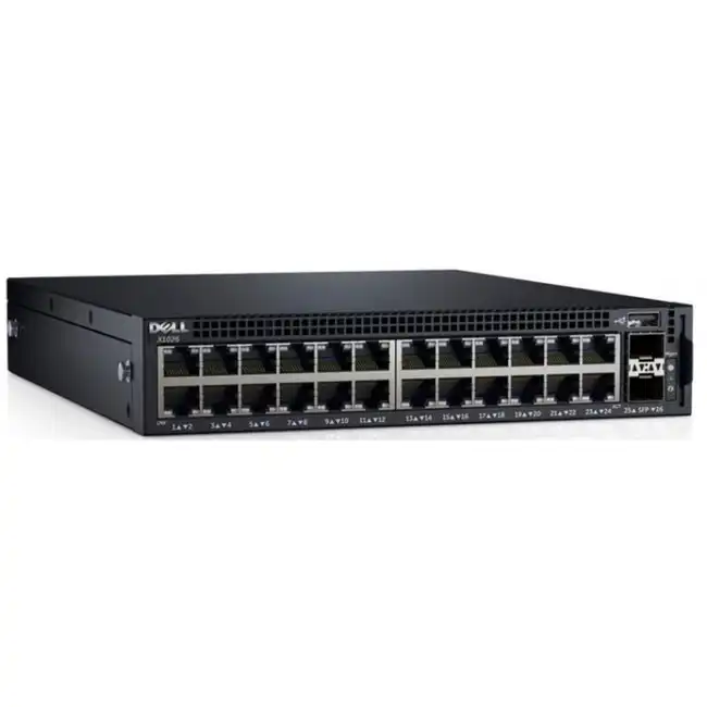 Коммутатор Dell Networking X1026 210-AEIM-001 (1000 Base-TX (1000 мбит/с), 2 SFP порта)