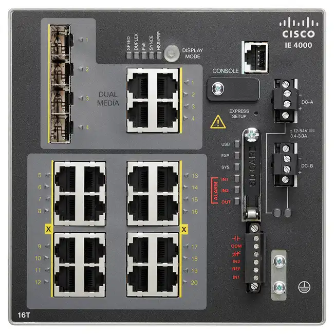 Коммутатор Cisco IE-4000-16T4G-E (100 Base-TX (100 мбит/с), 4 SFP порта)