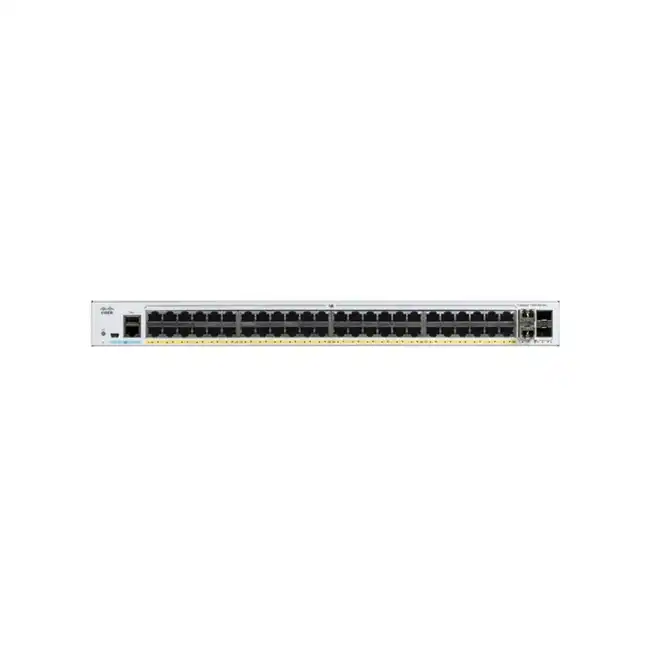 Коммутатор Cisco Catalyst PoE+ C1000-48P-4X-L (1000 Base-TX (1000 мбит/с), 4 SFP порта)