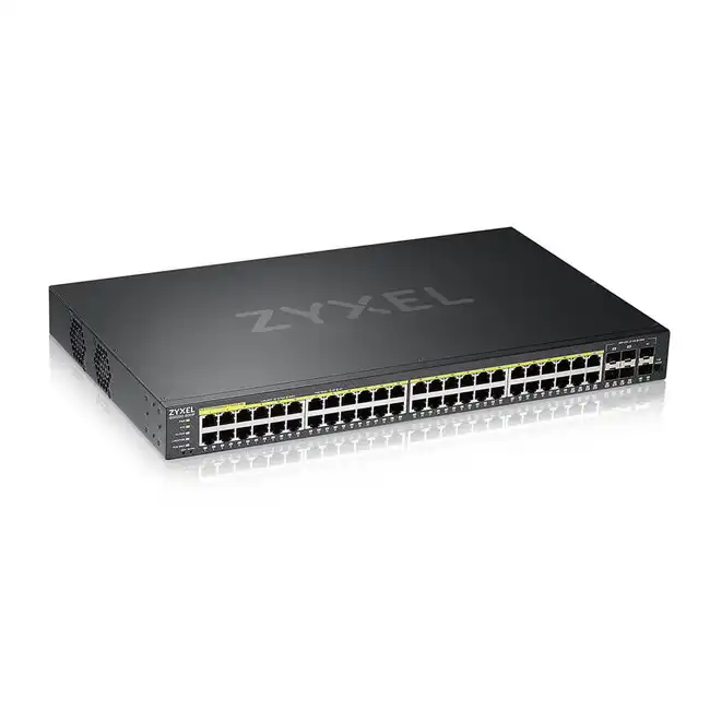 Коммутатор Zyxel NebulaFlex Pro GS2220-50HP GS2220-50HP-EU0101F (1000 Base-TX (1000 мбит/с), 6 SFP портов)