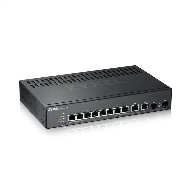 Коммутатор Zyxel NebulaFlex Pro GS2220-10 GS2220-10-EU0101F (1000 Base-TX (1000 мбит/с), 2 SFP порта)