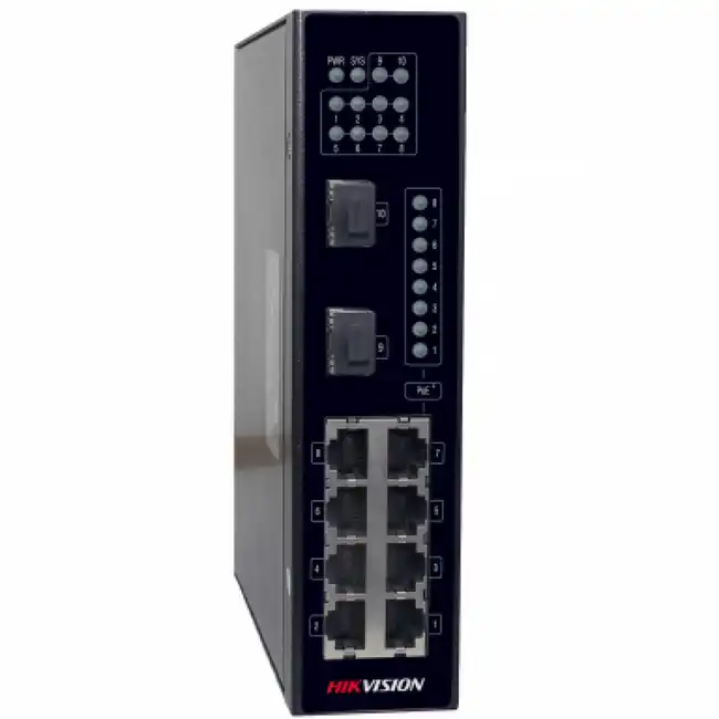Коммутатор Hikvision DS-3T0310P (100 Base-TX (100 мбит/с), 2 SFP порта)