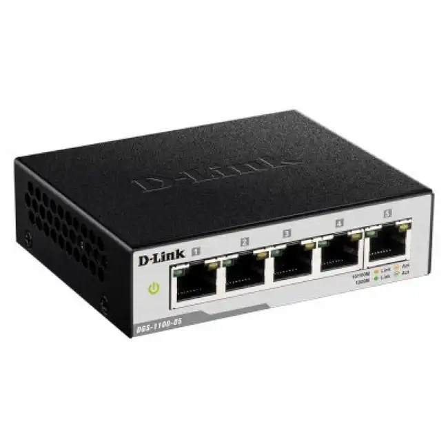 Коммутатор D-link DGS-1100-05V2/A1A (1000 Base-TX (1000 мбит/с))