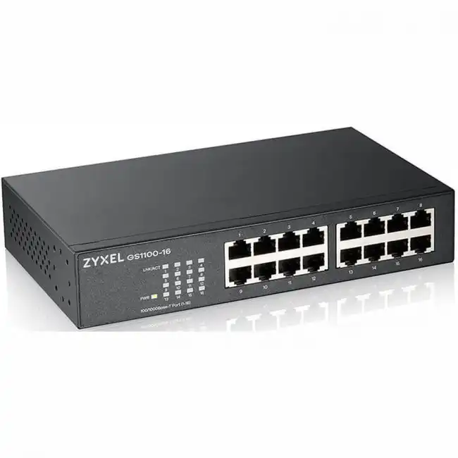 Коммутатор Zyxel GS1100-16 GS1100-16-EU0103F (1000 Base-TX (1000 мбит/с))