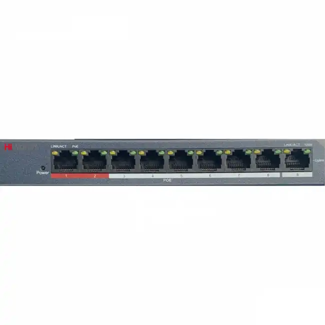 Коммутатор Hikvision DS-S908P(B) (100 Base-TX (100 мбит/с))