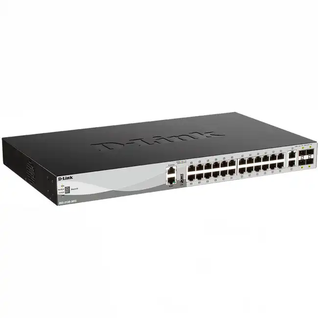 Коммутатор D-link DGS-3130-30TS/B1A (1000 Base-TX (1000 мбит/с), 4 SFP порта)