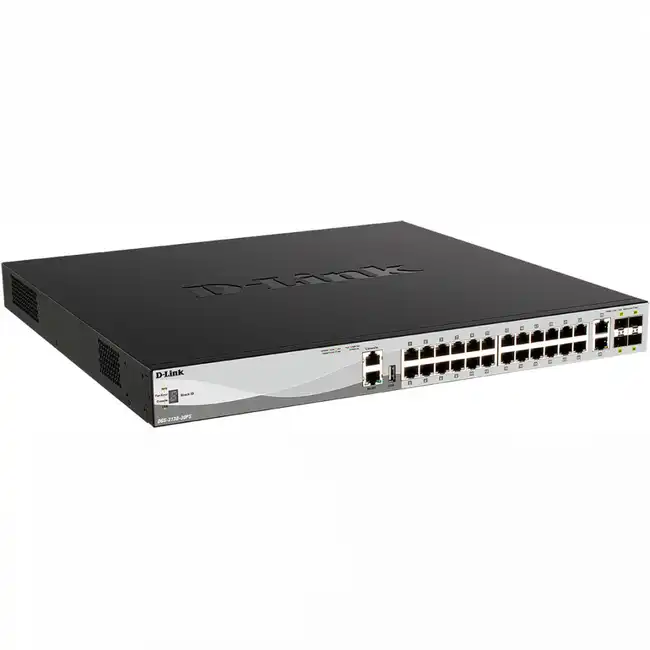 Коммутатор D-link DGS-3130-30PS/B1A (1000 Base-TX (1000 мбит/с), 4 SFP порта)
