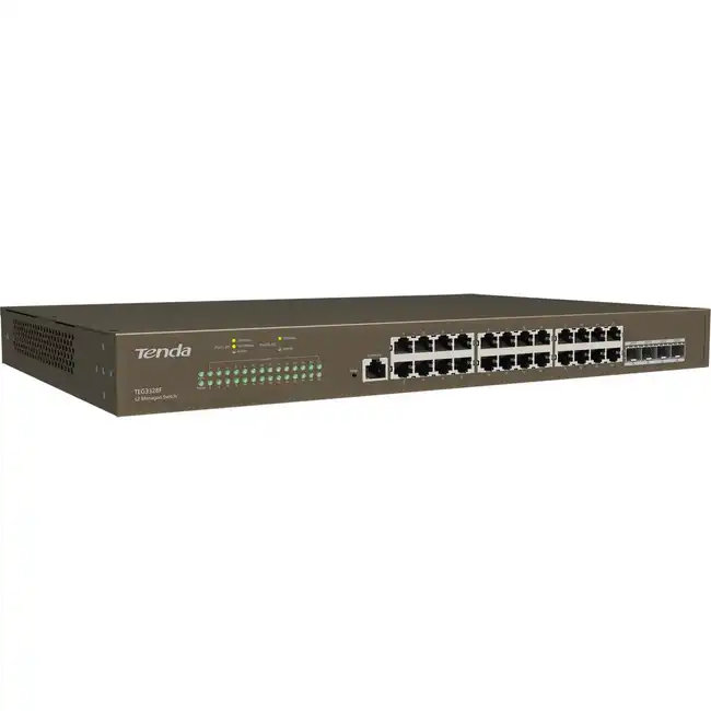 Коммутатор TENDA TEG3328F (1000 Base-TX (1000 мбит/с), 4 SFP порта)