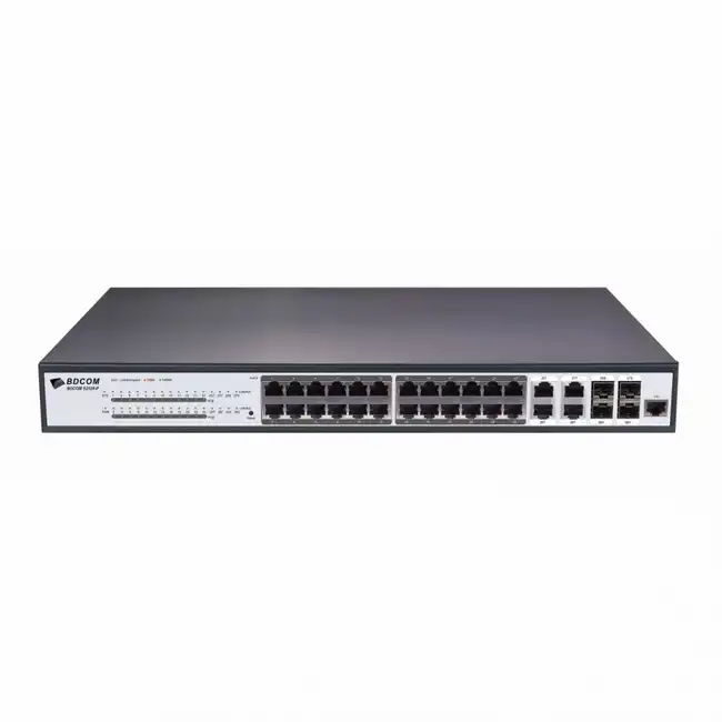 Коммутатор BDCOM S2528-P (1000 Base-TX (1000 мбит/с), 4 SFP порта)