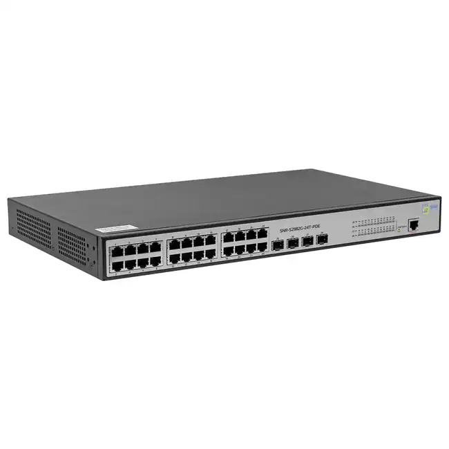 Коммутатор SNR Управляемый гигабитный POE SNR-S2982G-24T-POE (1000 Base-TX (1000 мбит/с), 4 SFP порта)