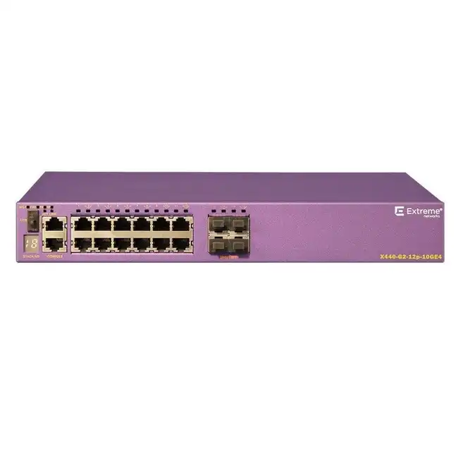 Коммутатор Extreme X440-G2-12p-10GE4 16531 (1000 Base-TX (1000 мбит/с), 4 SFP порта)