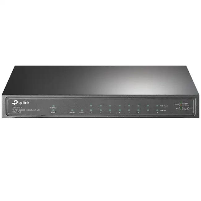 Коммутатор TP-Link TL-SG1210P (1000 Base-TX (1000 мбит/с), 1 SFP порт)