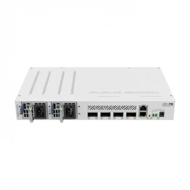 Коммутатор Mikrotik CRS504-4XQ-IN (100 Base-TX (100 мбит/с), 4 SFP порта)